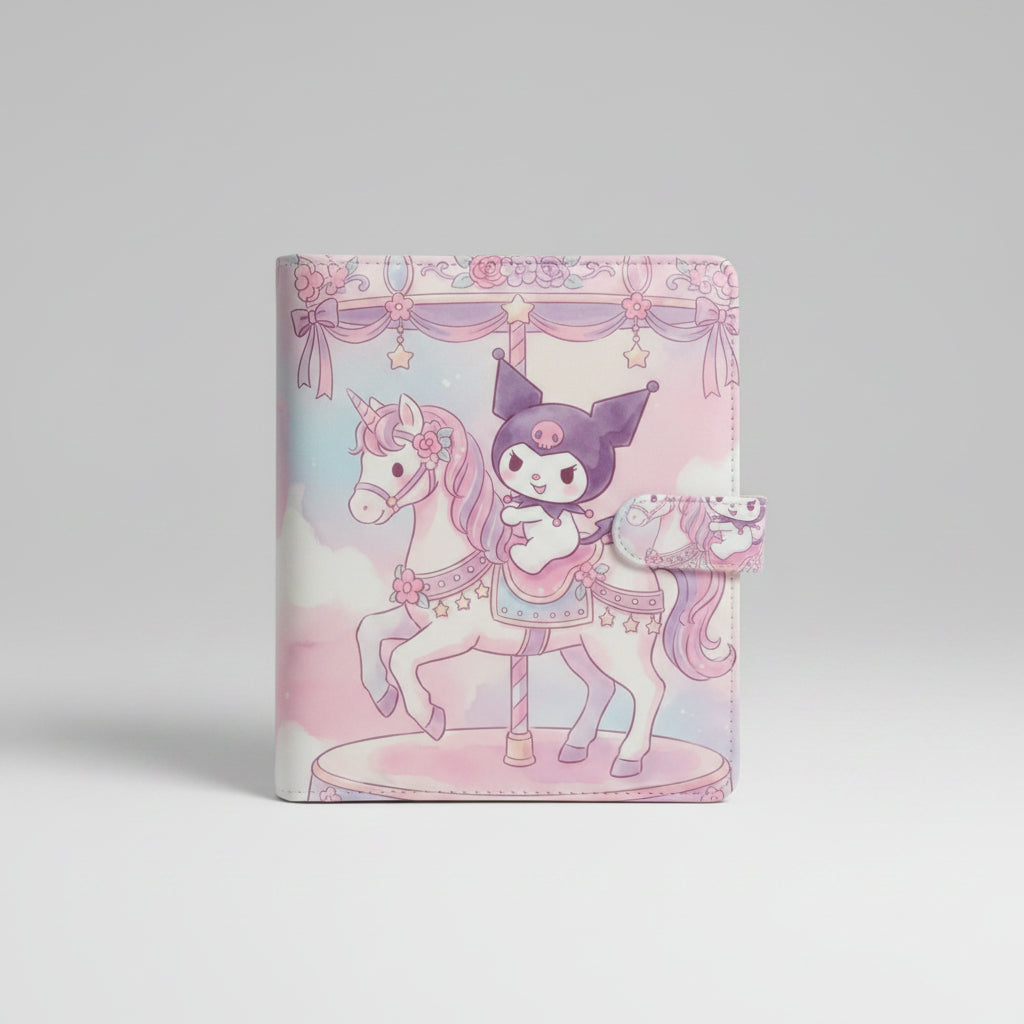 Kuromi Magical Carousel Journal Planner with Magnetic Closure