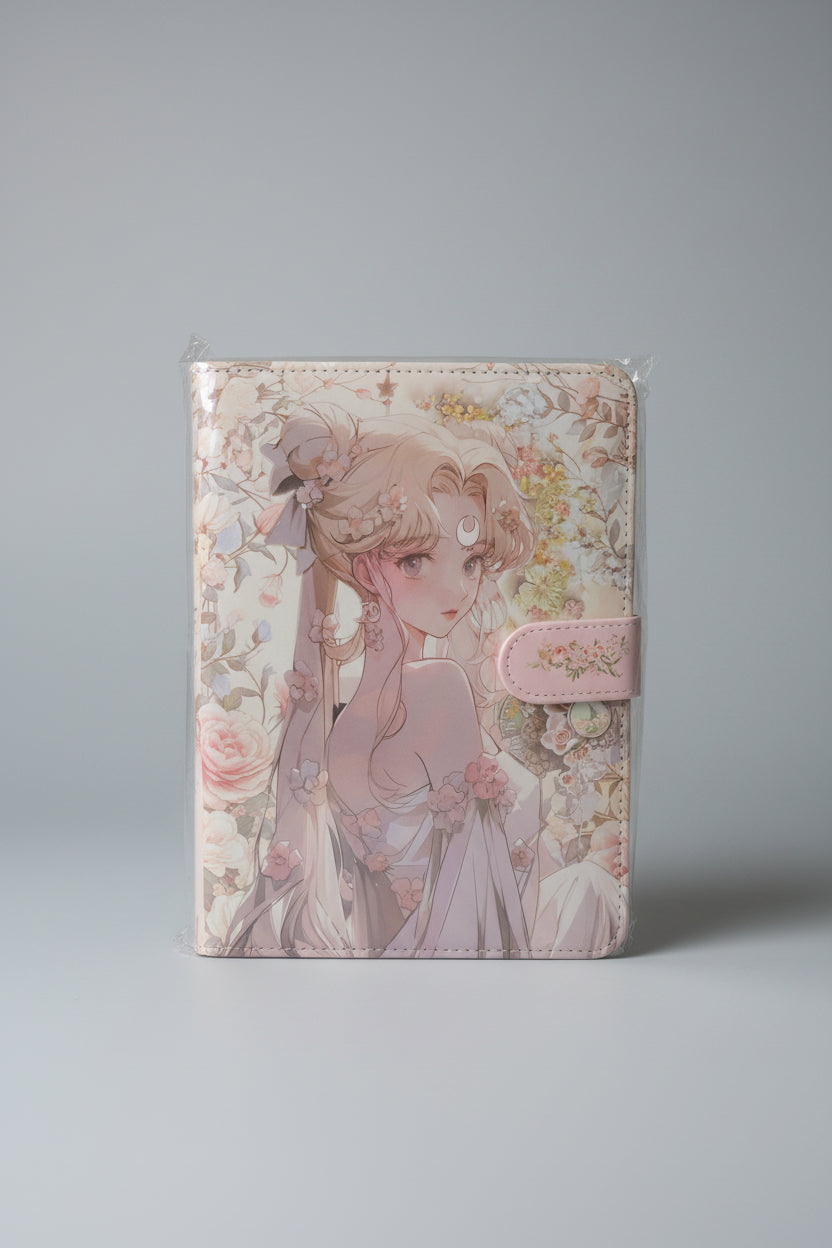 Moon Princess Floral Journal Planner with Magnetic Closure