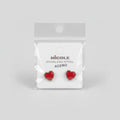 Heart Silver Stainless Steel Earrings
