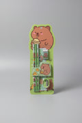 Capybara Bubble Tea Stationery Set (Green)
