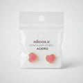 Heart Gold Stainless Steel Earrings