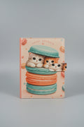 Sweet Moments Kawaii Kitty Macaron Journal Planner with Magnetic Closure