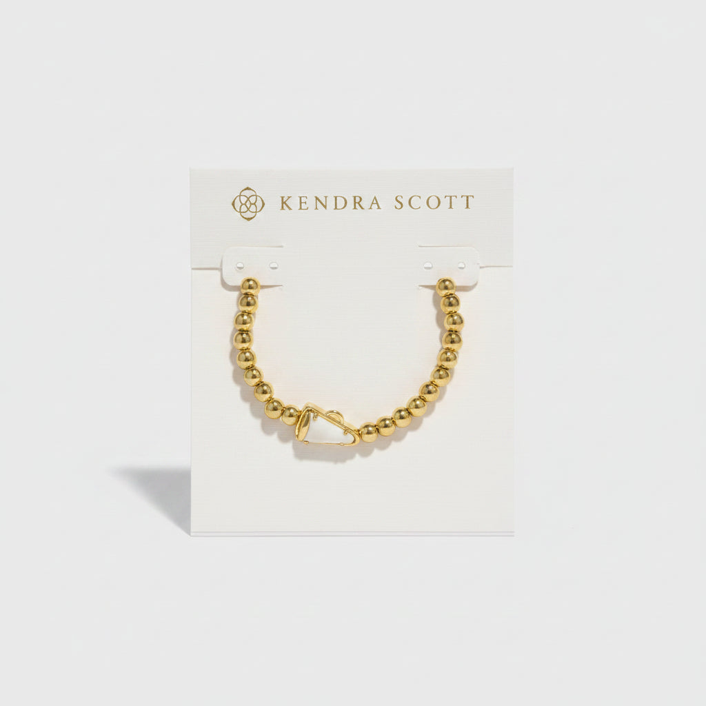 Kendra Scott Gold Beaded Chain Earrings