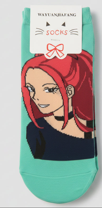 K-Pop Demon Hunters Huntrix Socks | Cute Anime-Inspired Crew Socks