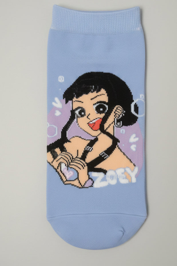 K-Pop Demon Hunters Huntrix Socks | Cute Anime-Inspired Crew Socks