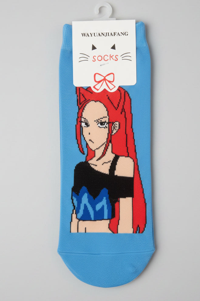 K-Pop Demon Hunters Huntrix Socks | Cute Anime-Inspired Crew Socks