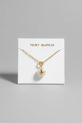 Tory Burch Pearl Logo Pendant Necklace